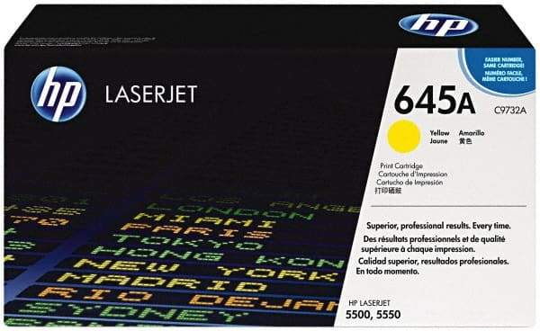 Hewlett-Packard - Yellow Toner Cartridge - Use with HP Color Laser Jet 5500, 5550 - Industrial Tool & Supply