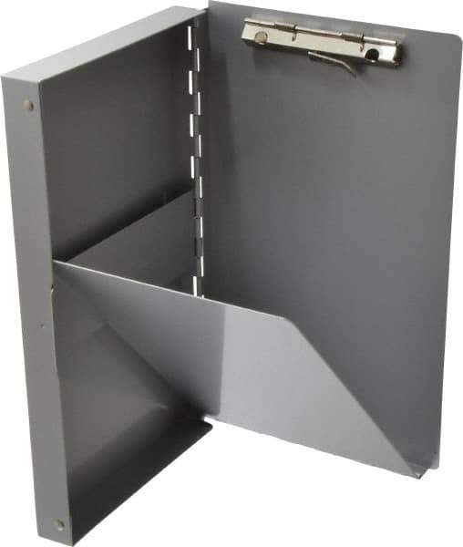 Saunders - 10 Inch Long x 6 Inch Wide x 1 Inch High, Clip Board - Silver - Industrial Tool & Supply