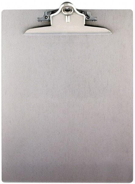 Saunders - 13-1/4 Inch Long x 9 Inch Wide x 1-3/4 Inch High, Clip Board - Silver - Industrial Tool & Supply