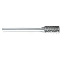 ‎SA-51 -1/4 × 1/2 LOC × 1/8 Shank × 1-1/2 OAL Cylindrical Carbide Medium Tough Cut Burr - Industrial Tool & Supply
