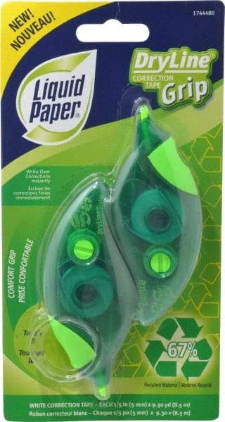 Paper Mate - 0.17" x 335" Recycled Grip Correction Tape - Industrial Tool & Supply