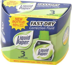 Paper Mate Liquid Paper - Fast Dry Correction Fluid - 22 ml - Industrial Tool & Supply