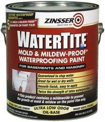 Zinsser - 1 Gal Bright White Semi Gloss Finish Latex Paint - 75 Sq Ft per Gal, Interior/Exterior, <400 gL VOC Compliance - Industrial Tool & Supply