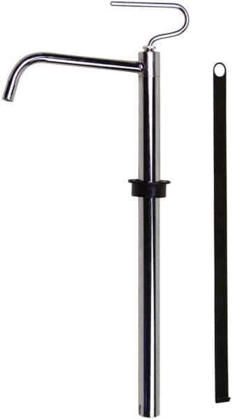 Value Collection - 3/4" Outlet, Steel Hand Operated Drum Pump - 4 oz per Stroke, 18-1/2" OAL, For Petroleum Based Products - Industrial Tool & Supply