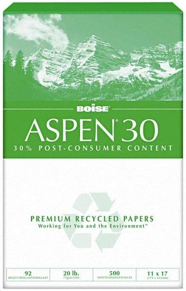 Boise - 11" x 17" White Copy Paper - Use with Laser Printers, High-Speed Copiers, Plain Paper Fax Machines - Industrial Tool & Supply
