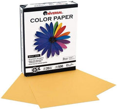 UNIVERSAL - 8-1/2" x 11" Goldenrod Copy Paper - Use with Laser Printers, Copiers, Offset Presses, Spirit Duplicators - Industrial Tool & Supply