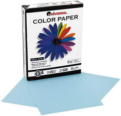 UNIVERSAL - 8-1/2" x 11" Blue Copy Paper - Use with Laser Printers, Copiers, Offset Presses, Spirit Duplicators - Industrial Tool & Supply