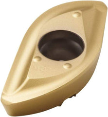 Seco - 218.20150 M08 Grade F40M Carbide Milling Insert - TiAlN/TiN Finish, 0.236" Thick, 0.59" Corner Radius - Industrial Tool & Supply