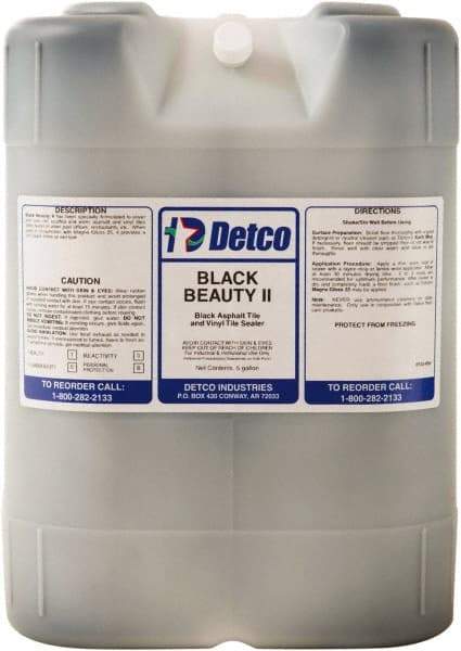 Detco - 5 Gal Container Finish - Use on Resilient Flooring - Industrial Tool & Supply