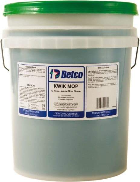 Detco - 5 Gal Pail Cleaner - Use on Resilient Flooring - Industrial Tool & Supply