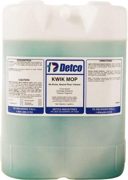 Detco - 5 Gal Container Cleaner - Use on Resilient Flooring - Industrial Tool & Supply