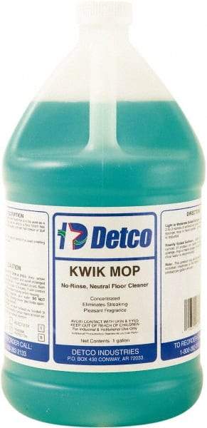 Detco - 1 Gal Bottle Cleaner - Use on Resilient Flooring - Industrial Tool & Supply