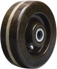 Hamilton - 6 Inch Diameter x 2 Inch Wide, Phenolic Caster Wheel - 1,200 Lb. Capacity, 2-3/16 Inch Hub Length, 3/4 Inch Axle Diameter, Straight Roller Bearing - Industrial Tool & Supply