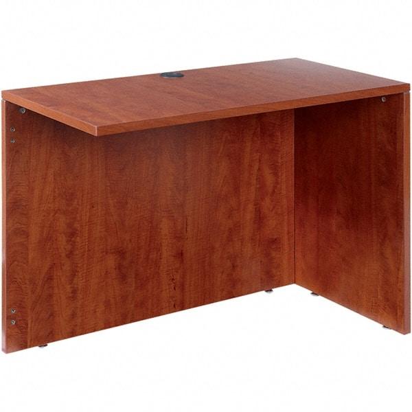 ALERA - Woodgrain Laminate Return/Bridge Shell Desk - 42" Wide x 23-5/8" Deep x 29-5/8" High, Medium Cherry - Industrial Tool & Supply