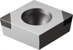 Sandvik Coromant - CCGW32.51 Grade 7025 CBN Turning Insert - Uncoated, 80° Diamond, 3/8" Inscr Circle, 5/32" Thick, 1/64" Corner Radius - Industrial Tool & Supply