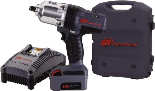 Ingersoll-Rand - 1/2" Drive 20 Volt Pistol Grip Cordless Impact Wrench & Ratchet - 1,900 RPM, 2,300 BPM, 780 Ft/Lb Torque, 1 Lithium-Ion Battery Included - Industrial Tool & Supply