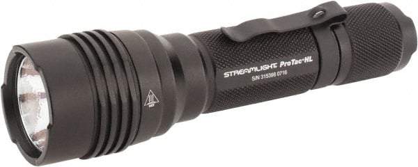 Streamlight - White LED Bulb, 750 Lumens, Industrial/Tactical Flashlight - Black Aluminum Body, 2 CR123A Lithium Batteries Included - Industrial Tool & Supply