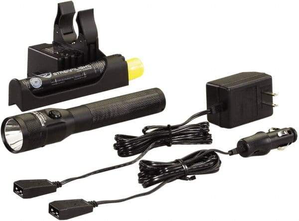Streamlight - White LED Bulb, 400 Lumens, Industrial/Tactical Flashlight - Black Aluminum Body, 1 AA NiCad Battery Included - Industrial Tool & Supply