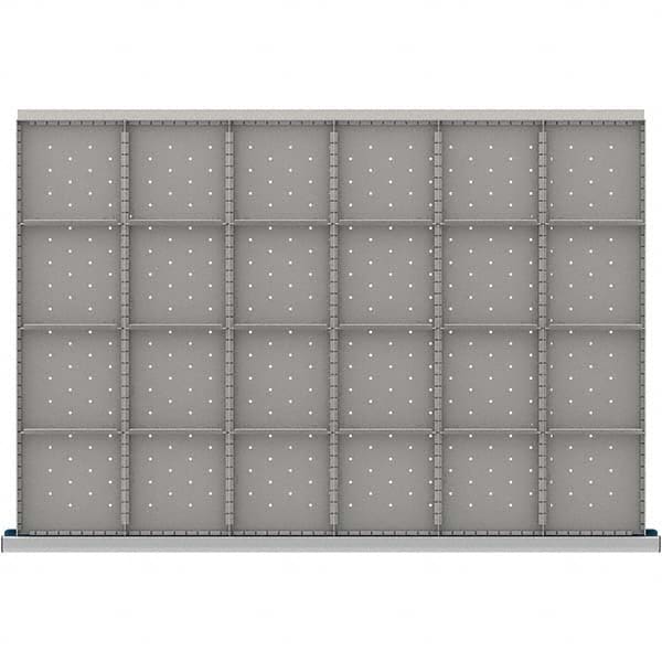 LISTA - 24-Compartment Drawer Divider Layout for 3.15" High Drawers - Industrial Tool & Supply