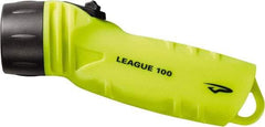 Princeton Tec - White LED Bulb, 350 Lumens, Industrial/Tactical Flashlight - Neon Yellow Plastic Body, 4 AA Alkaline Batteries Included - Industrial Tool & Supply