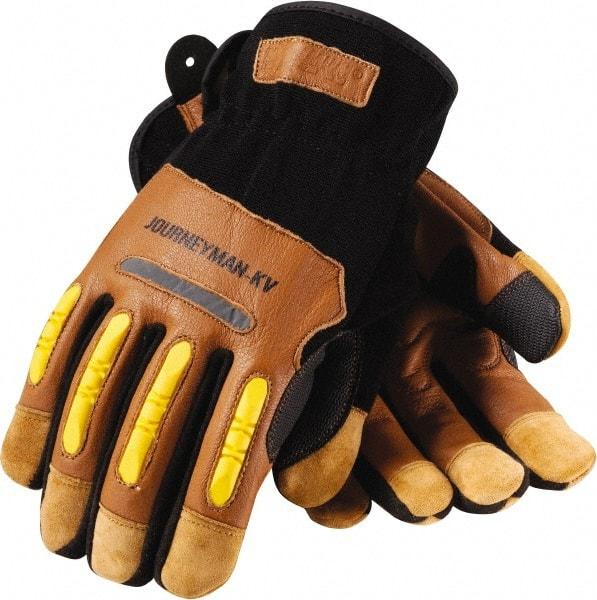 PIP - Kevlar/Leather/Spandex Work Gloves - Industrial Tool & Supply