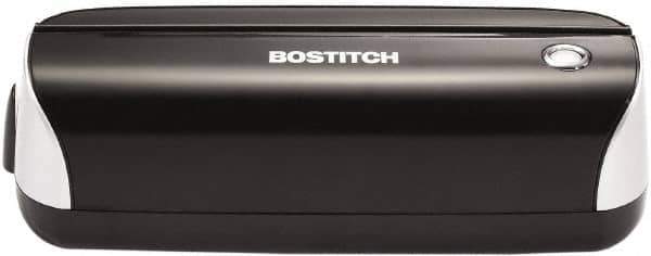 Stanley Bostitch - Paper Punches Type: 12 Sheet Electric Three Hole Punch Color: Black - Industrial Tool & Supply