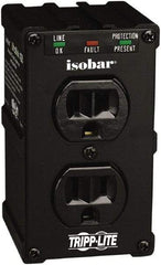 Tripp-Lite - 2 Outlets, 120 VAC15 Amps, 6' Cord, Power Outlet Strip - Floor, Keyhole Mount, 5-15 NEMA Configuration, 2-1/2" Strip - Industrial Tool & Supply