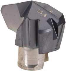 Iscar - Series ICK, 1" Diam Grade IC908 140° Replaceable Drill Tip - Carbide, TiAlN Finish, 25 Seat Size, Through Coolant - Industrial Tool & Supply