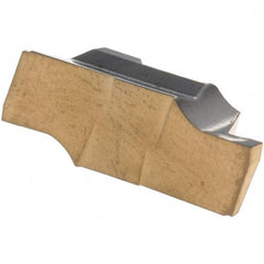 Iscar - 100000GIPI Grade IC830, 1mm Cutting Width Carbide Grooving Insert - 2mm Max Depth of Cut, Right Hand, AlTiN/TiN Finish - Industrial Tool & Supply