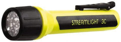 Streamlight - White LED Bulb, 85 Lumens, Industrial/Tactical Flashlight - Black, Yellow Plastic Body, 3 C Alkaline Batteries Not Included - Industrial Tool & Supply