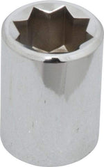 Proto - 5/8", 1/2" Drive, Standard Hand Socket - 8 Points, 1-1/2" OAL, Alloy Steel, Chrome Finish - Industrial Tool & Supply