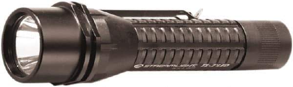 Streamlight - White LED Bulb, 160 Lumens, Industrial/Tactical Flashlight - Black Aluminum Body, 2 CR123A Lithium Batteries Included - Industrial Tool & Supply