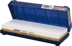 Norton - 8" Long x 3" Wide x 1" Thick, Sharpening Stone - Rectangle, 4000/8000 Grit, Ultra Fine Grade - Industrial Tool & Supply