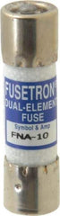 Cooper Bussmann - 125 VAC, 10 Amp, Time Delay Pin Indicator Fuse - Fuse Holder Mount, 1-1/2" OAL, 10 at AC kA Rating, 13/32" Diam - Industrial Tool & Supply