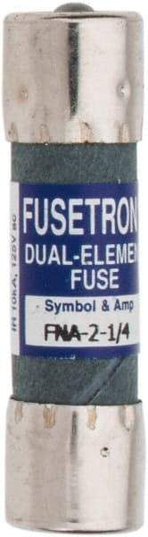 Cooper Bussmann - 250 VAC, 2.25 Amp, Time Delay Pin Indicator Fuse - Fuse Holder Mount, 1-1/2" OAL, 10 at 125 V kA Rating, 13/32" Diam - Industrial Tool & Supply