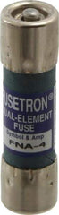 Cooper Bussmann - 250 VAC, 4 Amp, Time Delay Pin Indicator Fuse - Fuse Holder Mount, 1-1/2" OAL, 10 at 125 V kA Rating, 13/32" Diam - Industrial Tool & Supply
