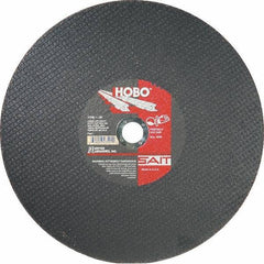 Sait - 16" Aluminum Oxide Cutoff Wheel - 1/8" Thick, 1" Arbor, 4,800 Max RPM, Use with Portable Tools - Industrial Tool & Supply