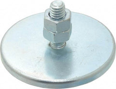 Mag-Mate - 5 Lb Max Pull Force, 3/16" Overall Height, 2-1/4" Diam, Ceramic Cup Magnet - Bolt & Nut Style, Chrome Plated - Industrial Tool & Supply