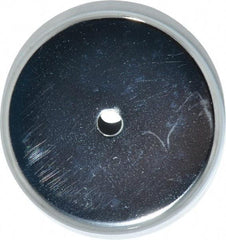 Mag-Mate - 41 Lb Max Pull Force, 3/8" Overall Height, 2.63" Diam, Ceramic Cup Magnet - Through Hole Style, Chrome Plated - Industrial Tool & Supply