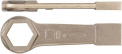 Ampco - 2-5/8" 6 Point Striking Box Wrench - Single End, 13-1/2" OAL, Aluminum Bronze - Industrial Tool & Supply