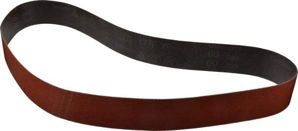 3M - 2-1/2" Wide x 60" OAL, 60 Grit, Ceramic Abrasive Belt - Ceramic, Medium, Coated, YF Weighted Cloth Backing, Wet/Dry, Series 777F - Industrial Tool & Supply