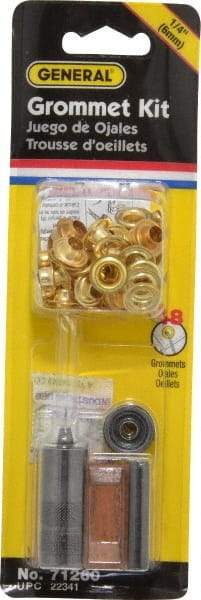 General - 52 Piece Grommet Kit - 1/4" ID - Industrial Tool & Supply
