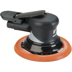 Dynabrade - 12,000 OPM, 18 CFM Air Consumption, Palm Air Orbital Sander - Round Pad, 1/4 NPT Inlet - Industrial Tool & Supply