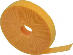 SpeedTech - 15' Long Yellow Nylon & Polyethylene Hook & Loop Strap - 50 Lb Tensile Strength - Industrial Tool & Supply