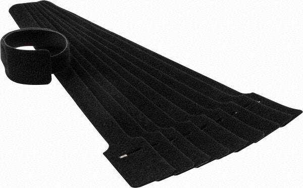 SpeedTech - 15" Long Black Nylon & Polyethylene Hook & Loop Strap - 50 Lb Tensile Strength - Industrial Tool & Supply