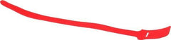 SpeedTech - 15" Long Red Nylon & Polyethylene Hook & Loop Strap - 50 Lb Tensile Strength - Industrial Tool & Supply