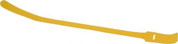 SpeedTech - 15" Long Yellow Nylon & Polyethylene Hook & Loop Strap - 50 Lb Tensile Strength - Industrial Tool & Supply