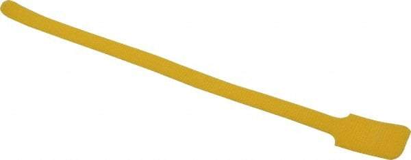 SpeedTech - 11" Long Yellow Nylon & Polyethylene Hook & Loop Strap - 40 Lb Tensile Strength - Industrial Tool & Supply