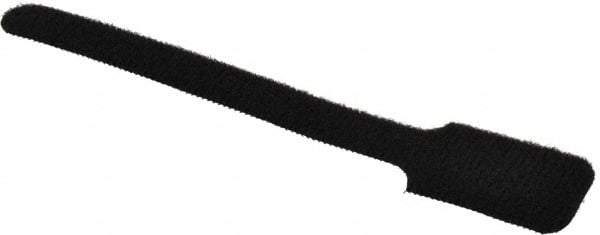 SpeedTech - 6" Long Black Nylon & Polyethylene Hook & Loop Strap - 40 Lb Tensile Strength - Industrial Tool & Supply