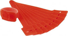 SpeedTech - 6" Long Orange Nylon & Polyethylene Hook & Loop Strap - 40 Lb Tensile Strength - Industrial Tool & Supply